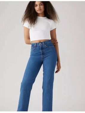 Levis Ribcage straight 25 waist High-Rise Straight Leg Women's Jeans